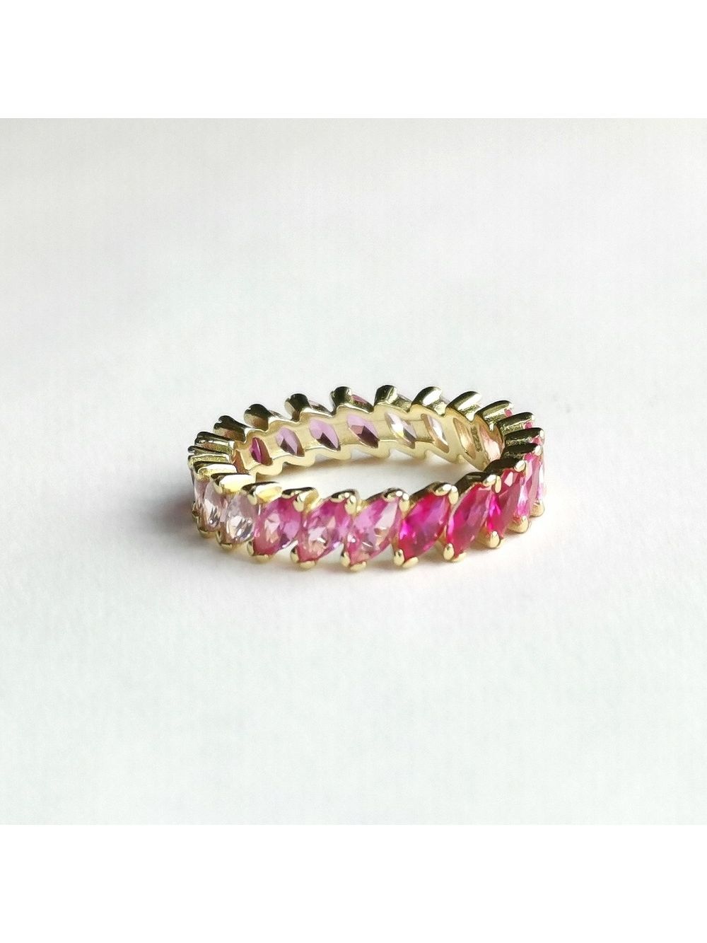 Spinel Eternity Band Ring in 14k Gold size 8 🆕 - Picture 9 of 11